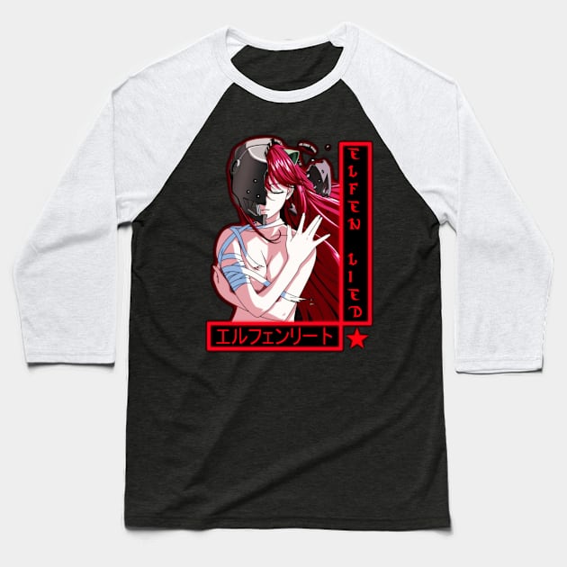 Elfen Lied Lucy Baseball T-Shirt by frekioxo